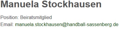 manuela stockhausen kontakt 2016